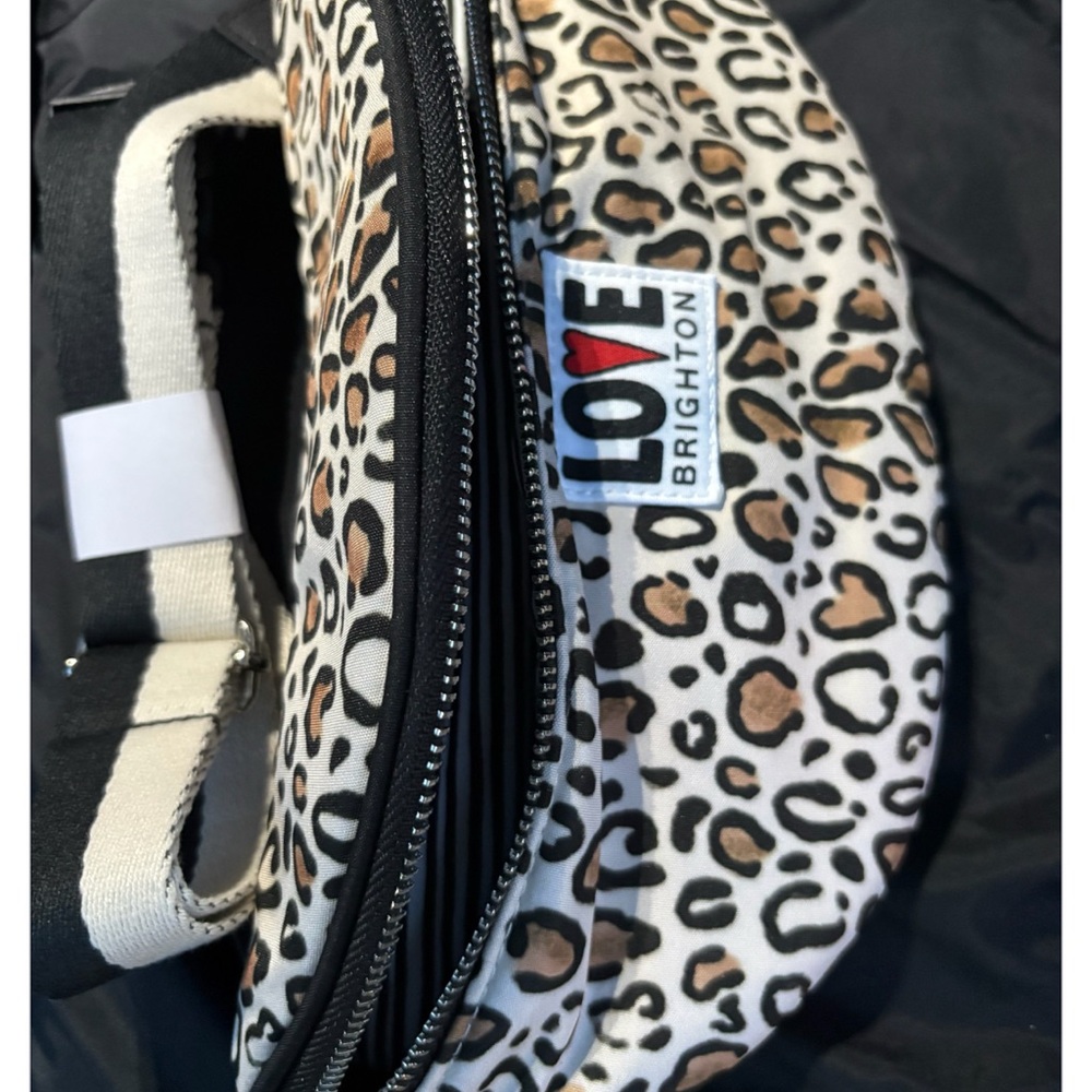 Brighton Wildcat leopard print crossbody nwt